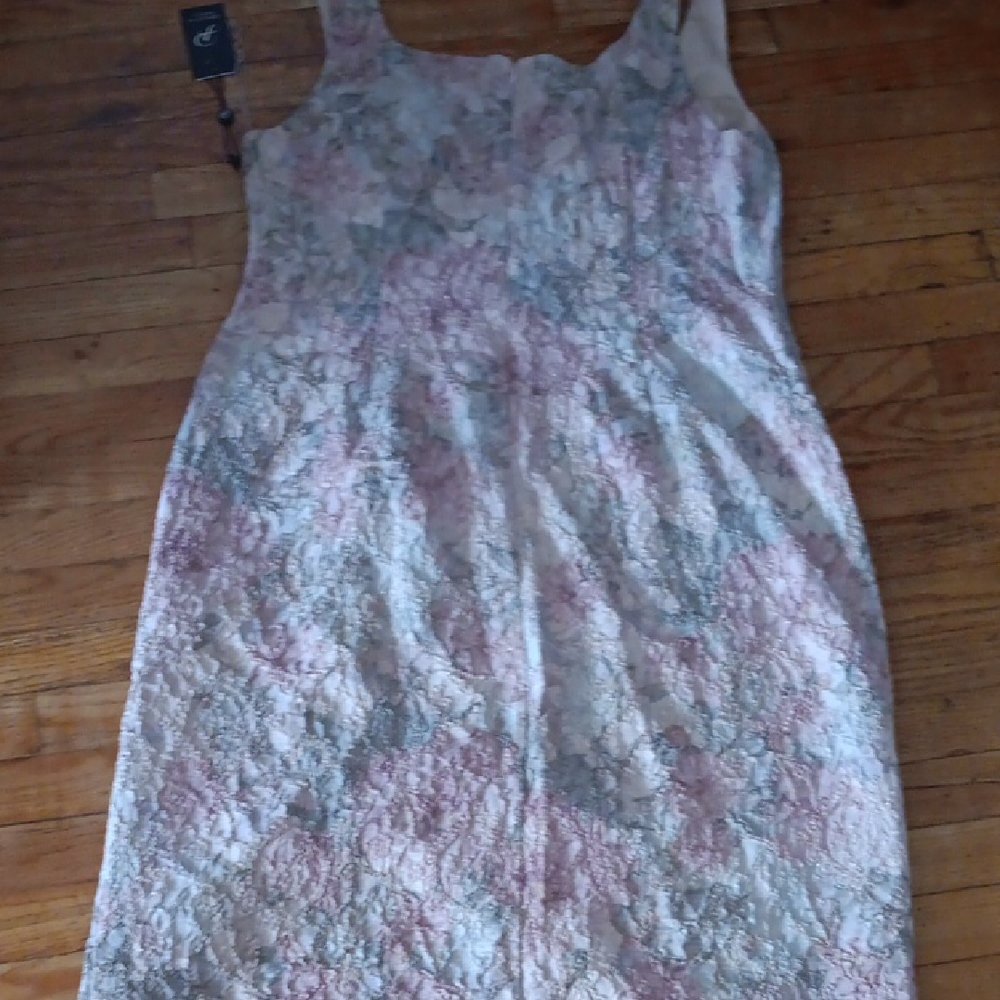 Adrianna Papell Elegant Multicolor Textured Dress - Picture 4 of 4